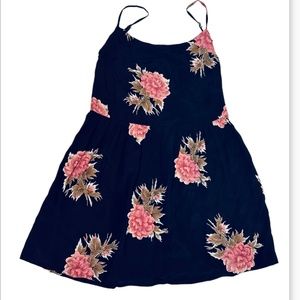 Blue Life Women's Mini Dresses black floral size M